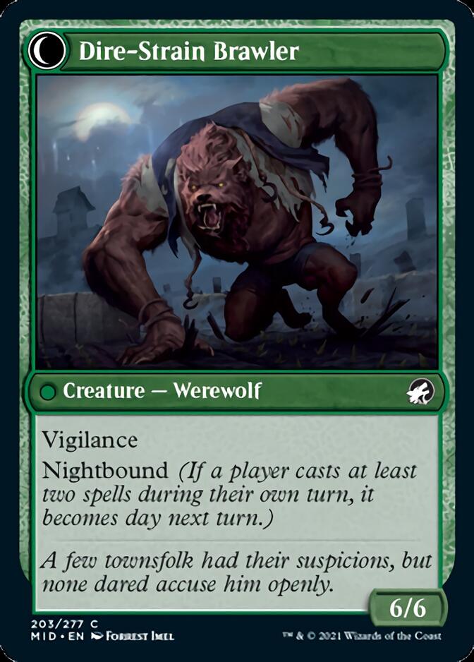 Tireless Hauler // Dire-Strain Brawler [Innistrad: Midnight Hunt] | Card Citadel