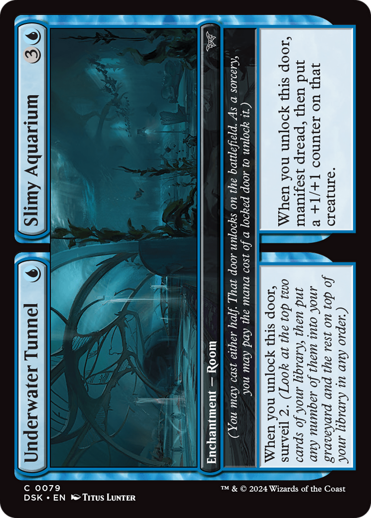 Underwater Tunnel // Slimy Aquarium [Duskmourn: House of Horror] | Card Citadel