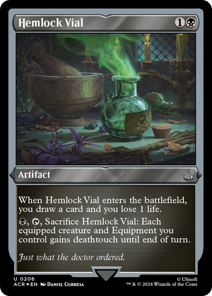 Hemlock Vial (Foil Etched) [Assassin's Creed] | Card Citadel