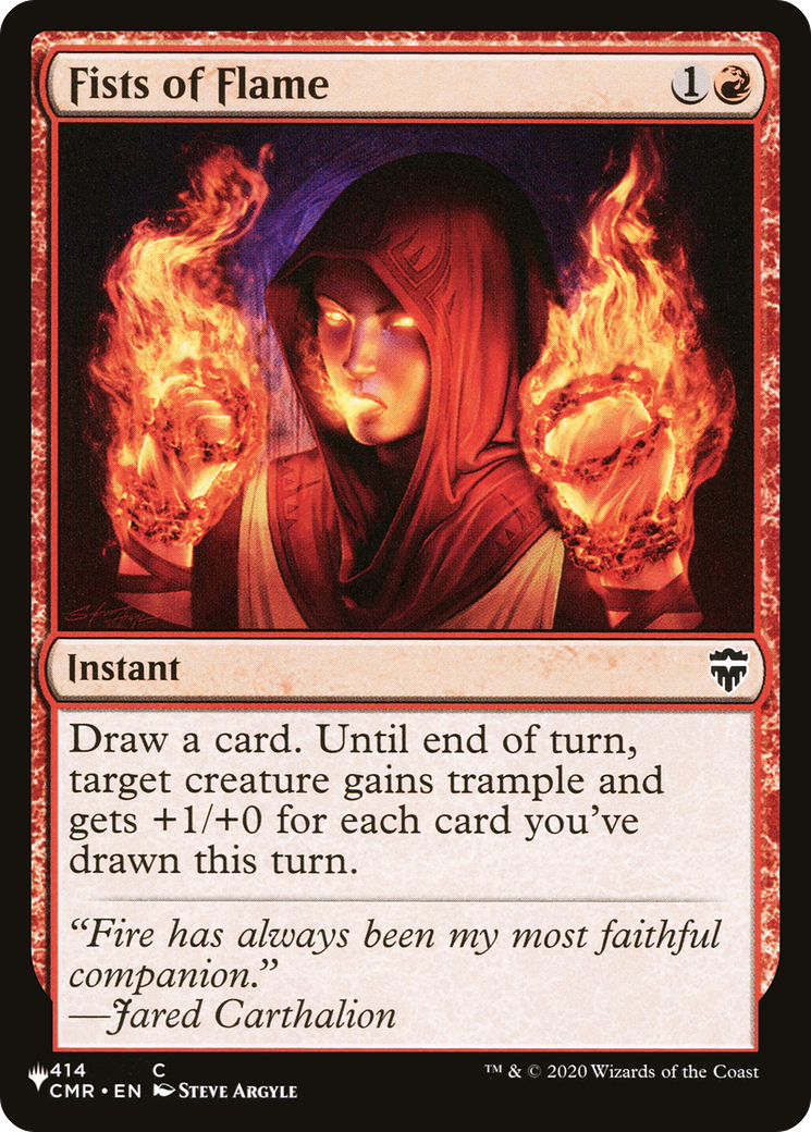 Fists of Flame [The List Reprints] | Card Citadel