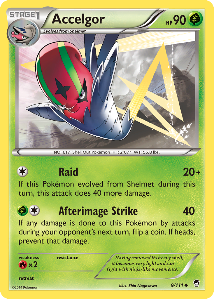 Accelgor (9/111) [XY: Furious Fists] | Card Citadel