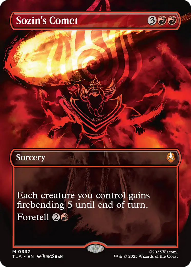 Sozin's Comet (0332) (Borderless) [Avatar: The Last Airbender] | Card Citadel