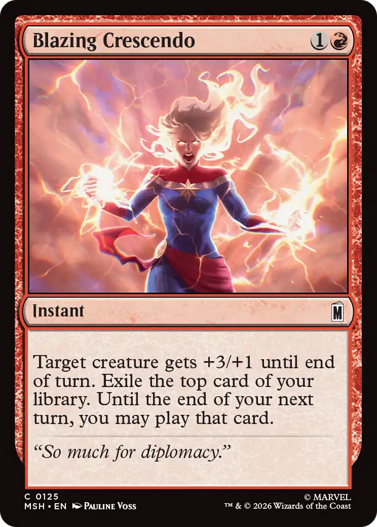 Blazing Crescendo [Marvel Super Heroes] | Card Citadel