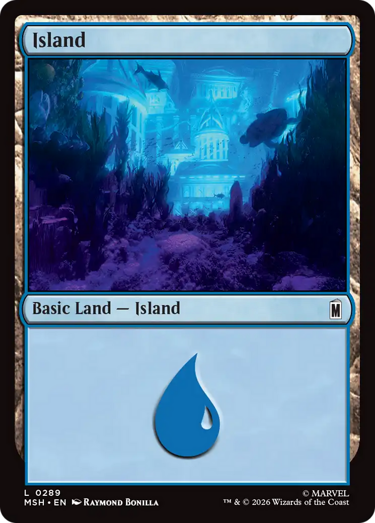 Island (0289) [Marvel Super Heroes] | Card Citadel