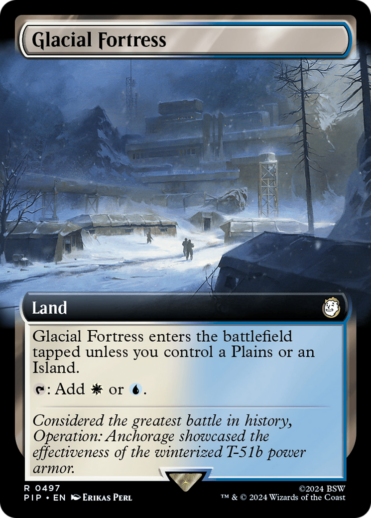 Glacial Fortress (Extended Art) [Fallout] | Card Citadel