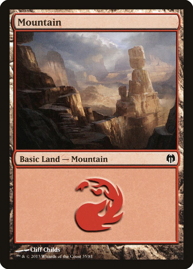 Mountain (35) [Duel Decks: Heroes vs. Monsters] | Card Citadel