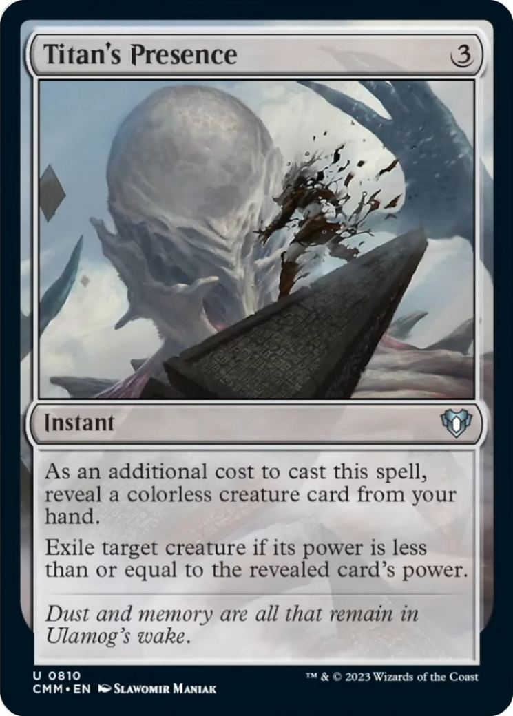 Titan's Presence [Commander Masters] | Card Citadel