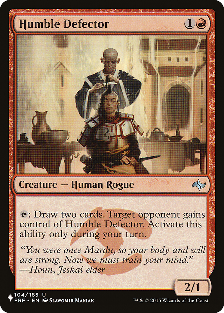 Humble Defector [The List Reprints] | Card Citadel