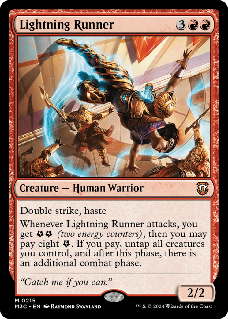 Lightning Runner (Ripple Foil) [Modern Horizons 3 Commander] | Card Citadel