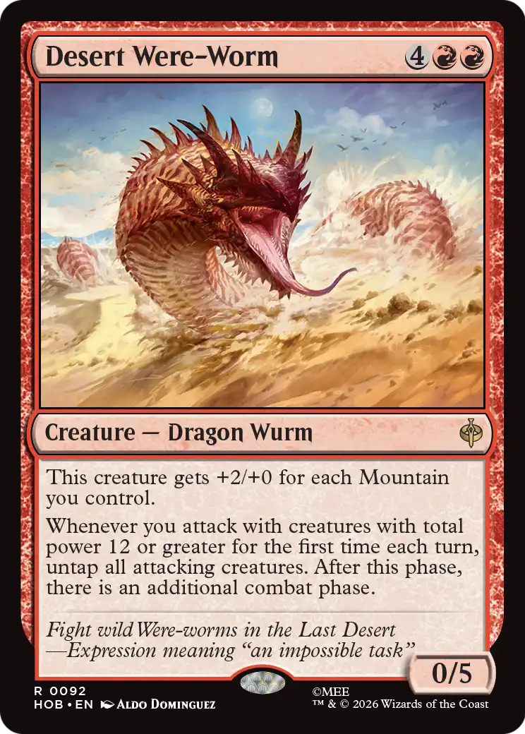 Desert Were-Worm [The Hobbit] | Card Citadel
