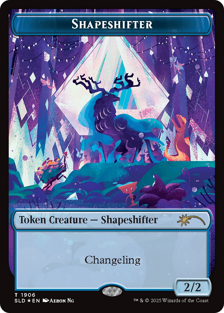 Shapeshifter Token (1906) (Double Rainbow Foil) [Secret Lair Drop Series] | Card Citadel