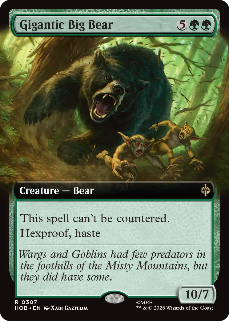 Gigantic Big Bear (Extended Art) [The Hobbit] | Card Citadel