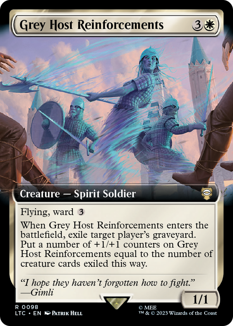 Grey Host Reinforcements (Extended Art) [The Lord of the Rings: Tales of Middle-Earth Commander] | Card Citadel
