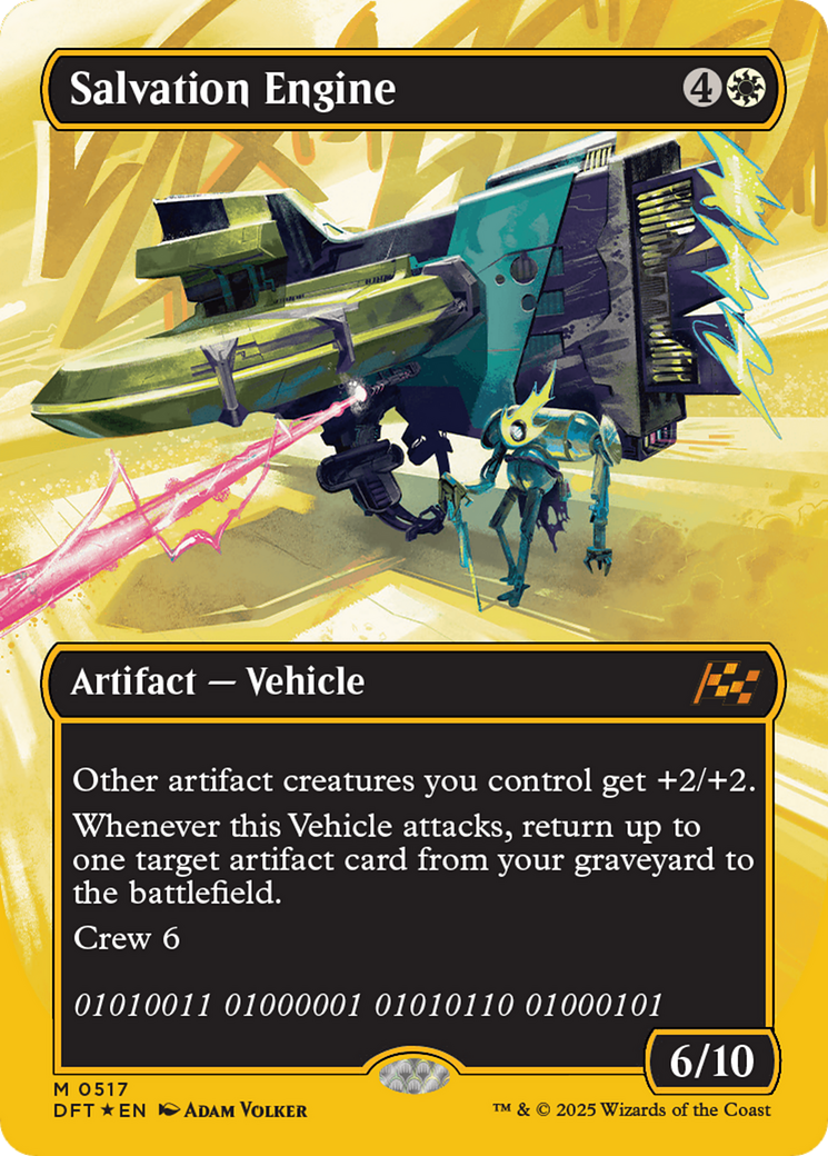 Salvation Engine (Borderless) (First-Place Foil) [Aetherdrift] | Card Citadel