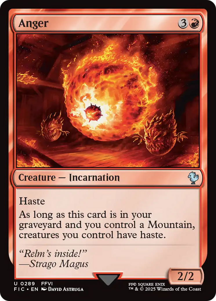 Anger [FINAL FANTASY Commander] | Card Citadel