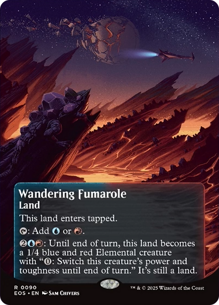 Wandering Fumarole (0090) (Borderless) [Edge of Eternities: Stellar Sights] | Card Citadel
