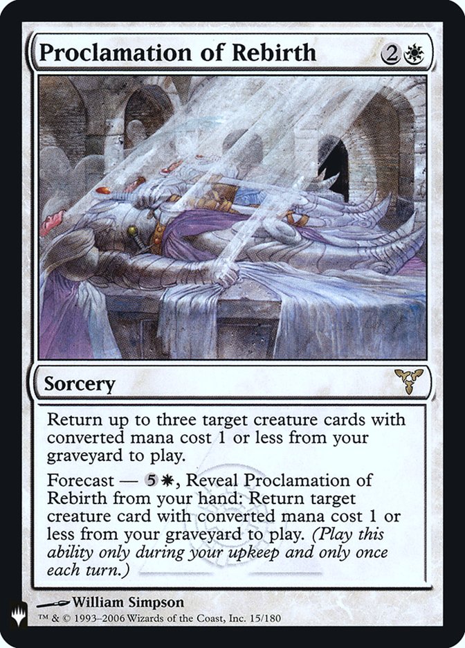 Proclamation of Rebirth [Mystery Booster] | Card Citadel