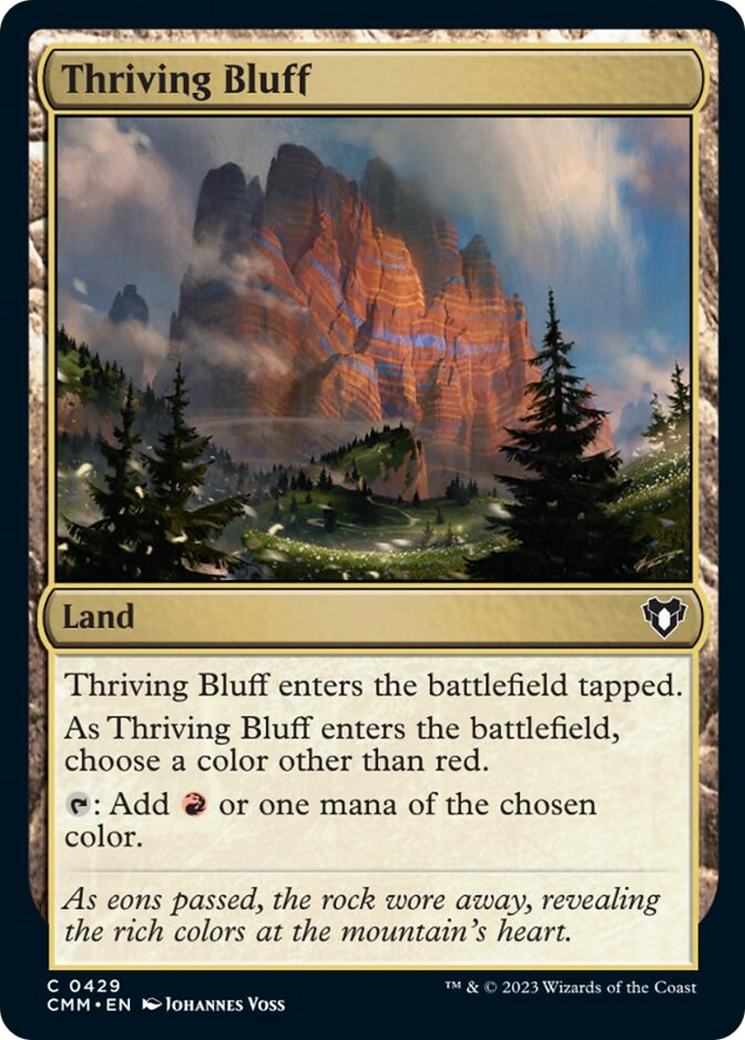 Thriving Bluff [Commander Masters] | Card Citadel