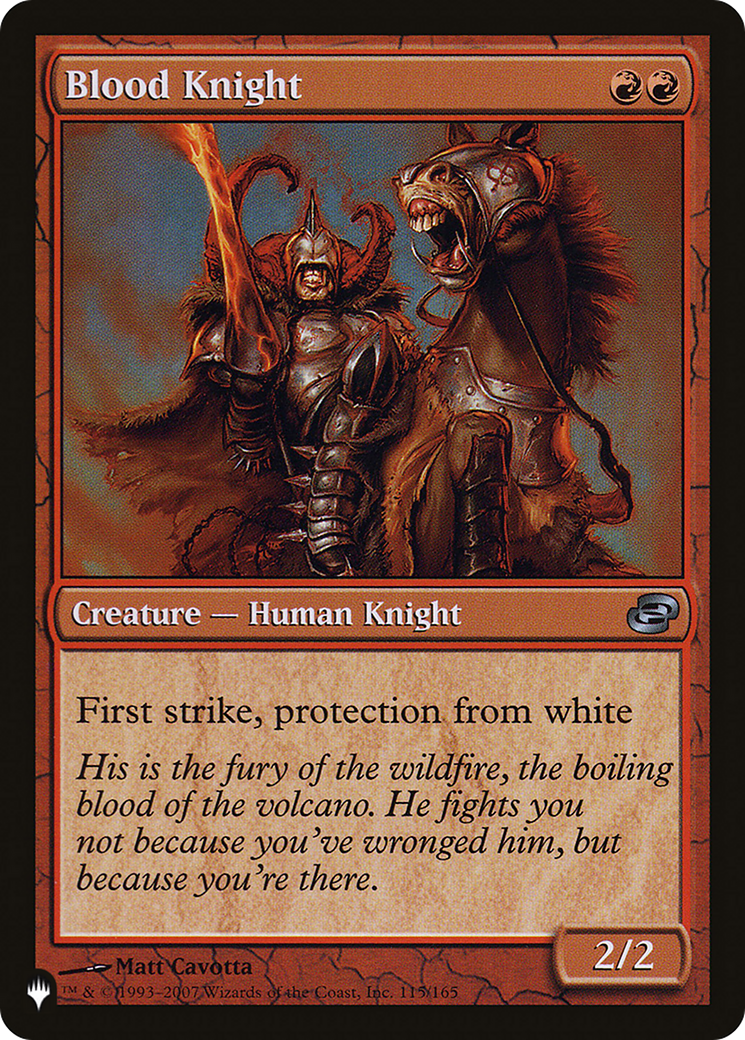 Blood Knight [The List Reprints] | Card Citadel