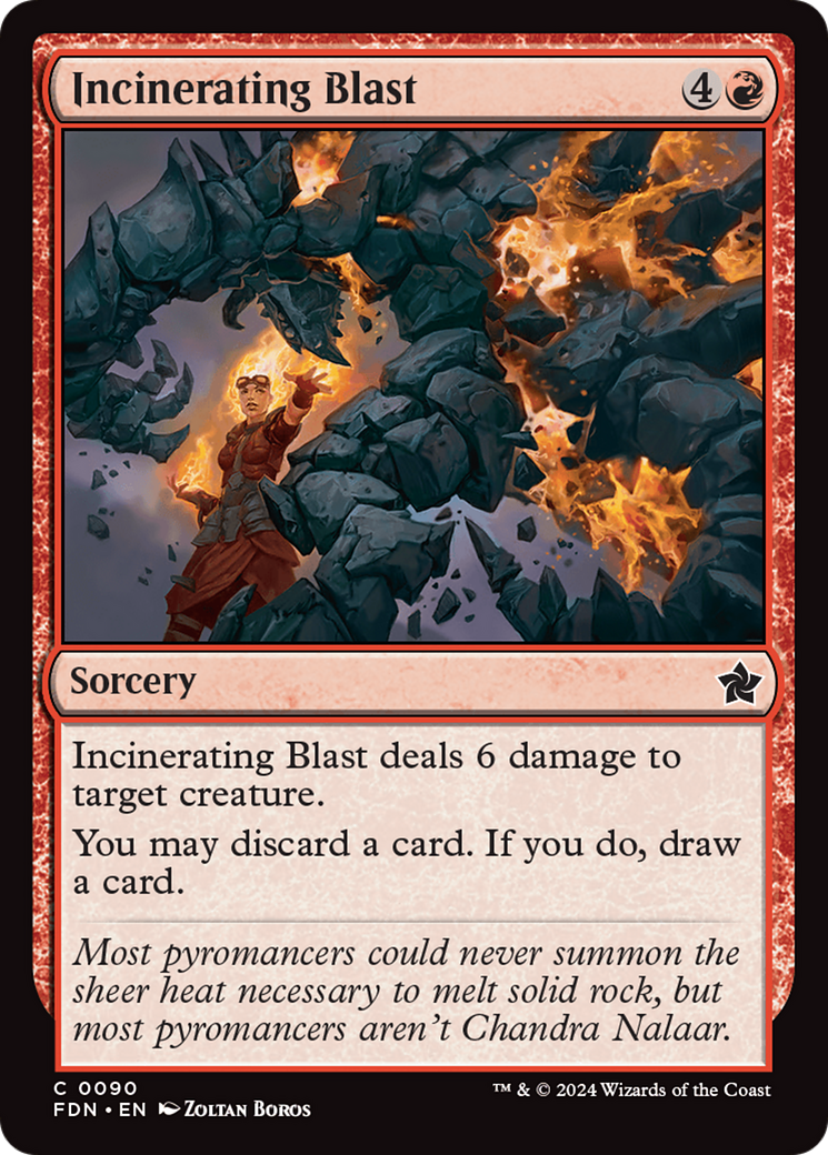 Incinerating Blast [Foundations] | Card Citadel