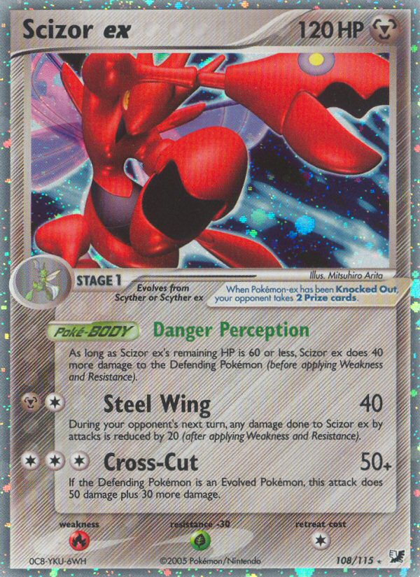 Scizor ex (108/115) [EX: Unseen Forces] | Card Citadel