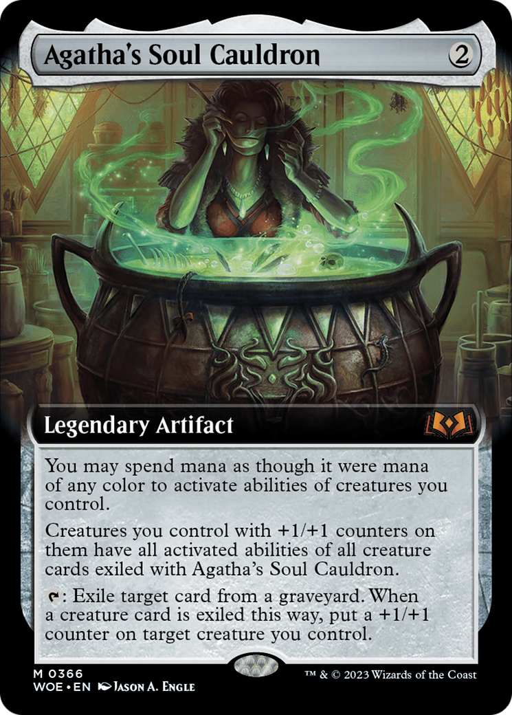 Agatha's Soul Cauldron (Extended Art) [Wilds of Eldraine] | Card Citadel