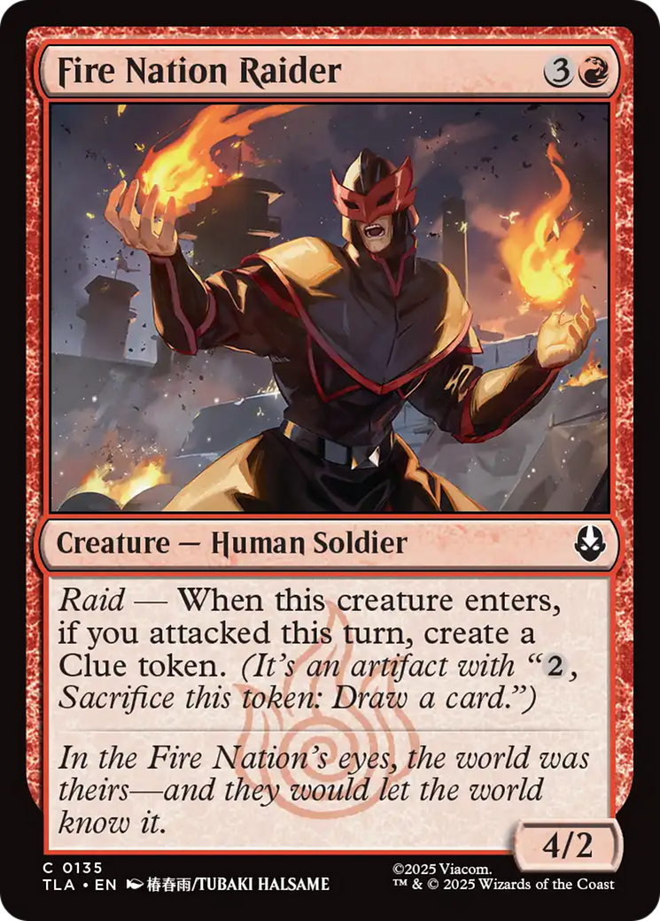 Fire Nation Raider [Avatar: The Last Airbender] | Card Citadel