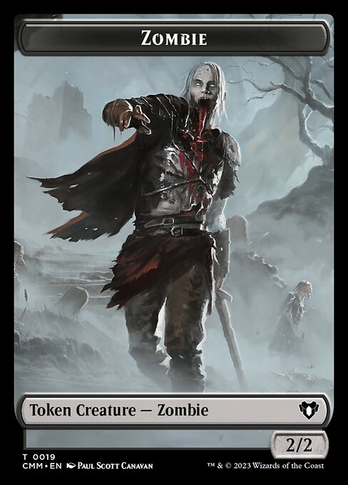 Clue // Zombie (0019) Double-Sided Token [Commander Masters Tokens] | Card Citadel