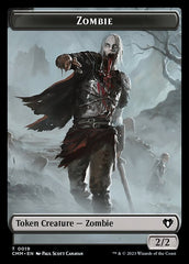 Clue // Zombie (0019) Double-Sided Token [Commander Masters Tokens] | Card Citadel