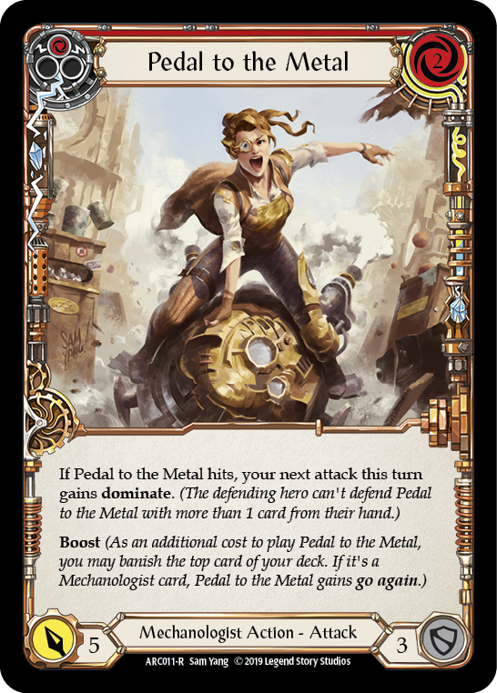 Pedal to the Metal (Red) [ARC011-R] (Arcane Rising)  1st Edition Normal | Card Citadel