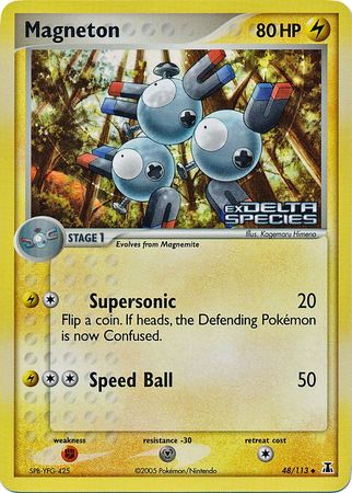 Magneton (48/113) (Stamped) [EX: Delta Species] | Card Citadel