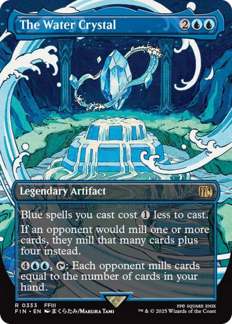 The Water Crystal (Borderless) [FINAL FANTASY] | Card Citadel