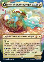 Nicol Bolas, the Ravager // Nicol Bolas, the Arisen (Display Commander) (Borderless) [Secret Lair: From Cute to Brute] | Card Citadel