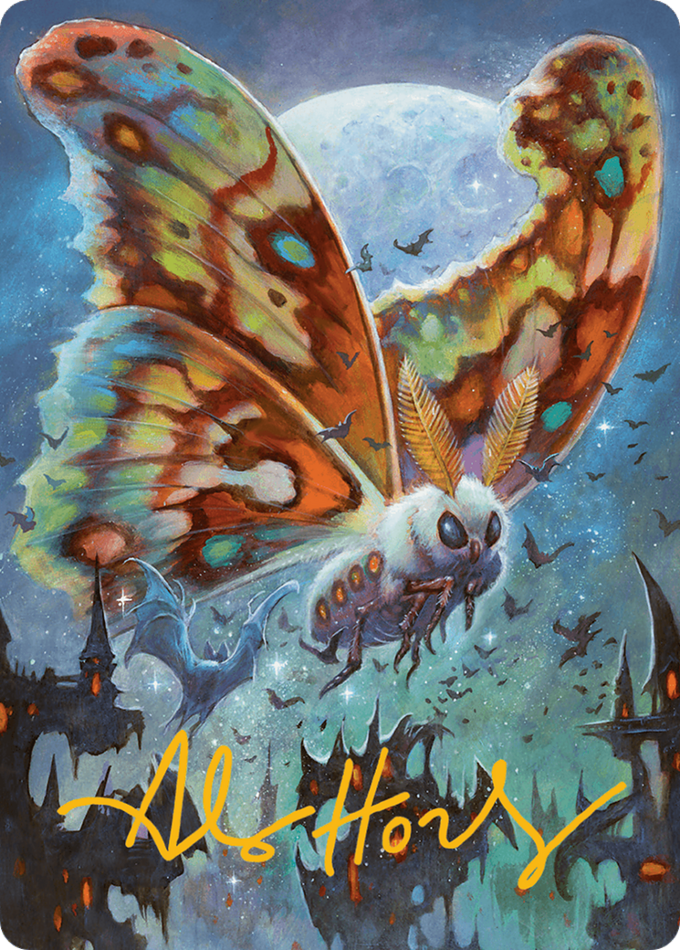 Luminous Broodmoth Art Card (Gold-Stamped Signature) [Bloomburrow Art Series] | Card Citadel