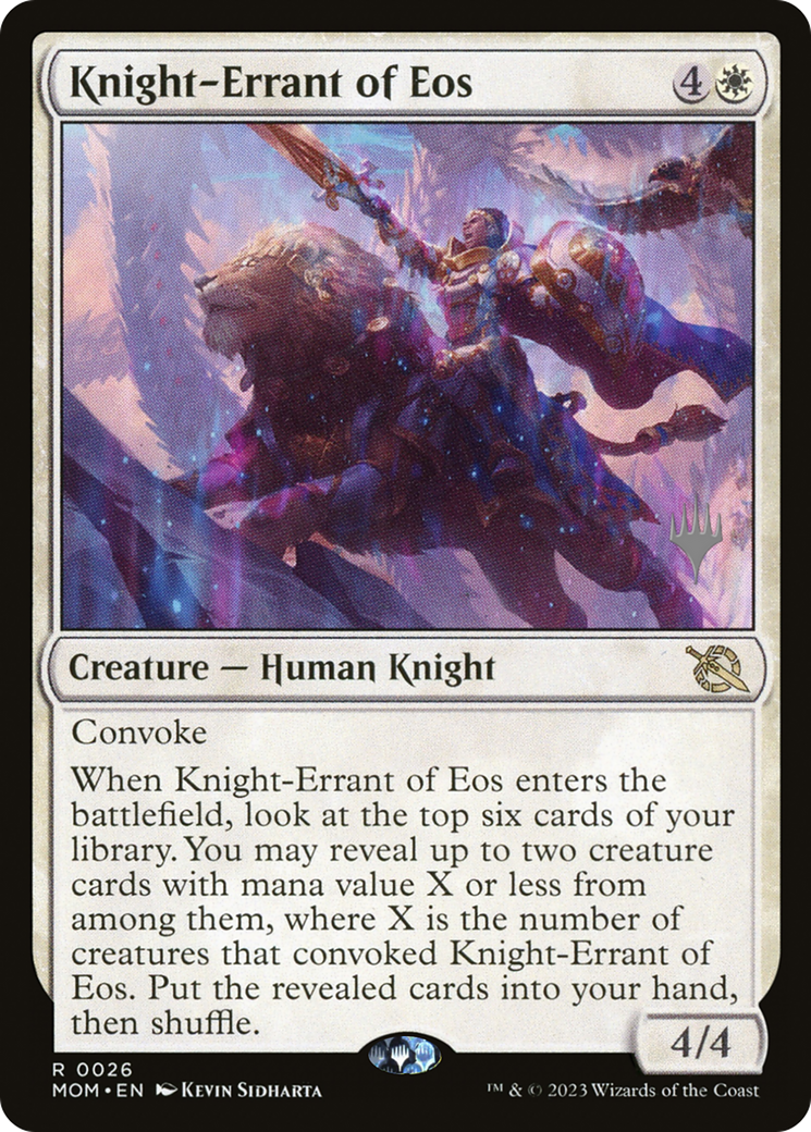 Knight-Errant of Eos (Promo Pack) [March of the Machine Promos] | Card Citadel