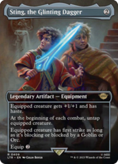 Sting, the Glinting Dagger (Borderless Alternate Art) [The Lord of the Rings: Tales of Middle-Earth] | Card Citadel