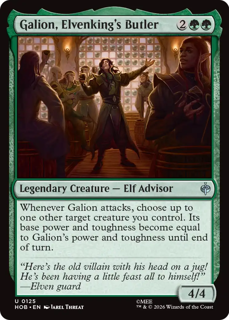 Galion, Elvenking's Butler [The Hobbit] | Card Citadel