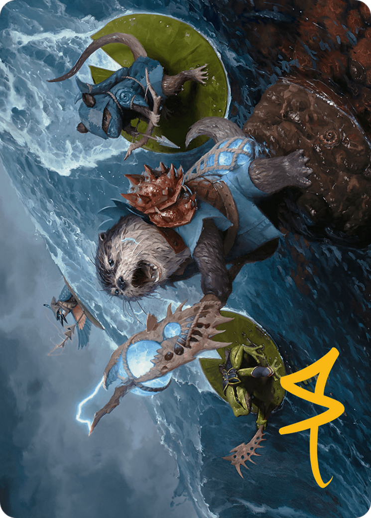 Valley Floodcaller Art Card (Gold-Stamped Signature) [Bloomburrow Art Series] | Card Citadel