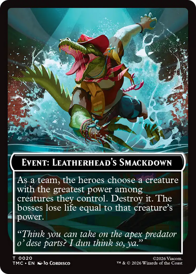 Event: Leatherhead's Smackdown [Teenage Mutant Ninja Turtles Commander Tokens] | Card Citadel