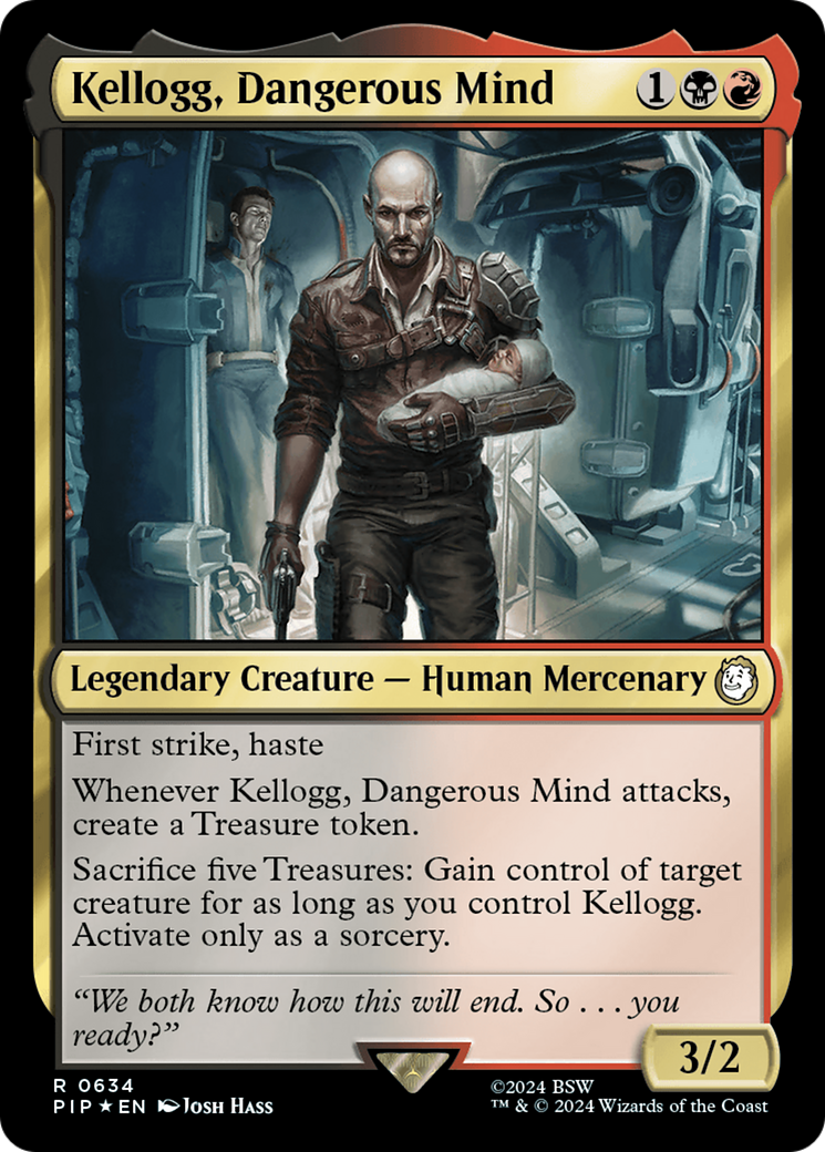 Kellogg, Dangerous Mind (Surge Foil) [Fallout] | Card Citadel