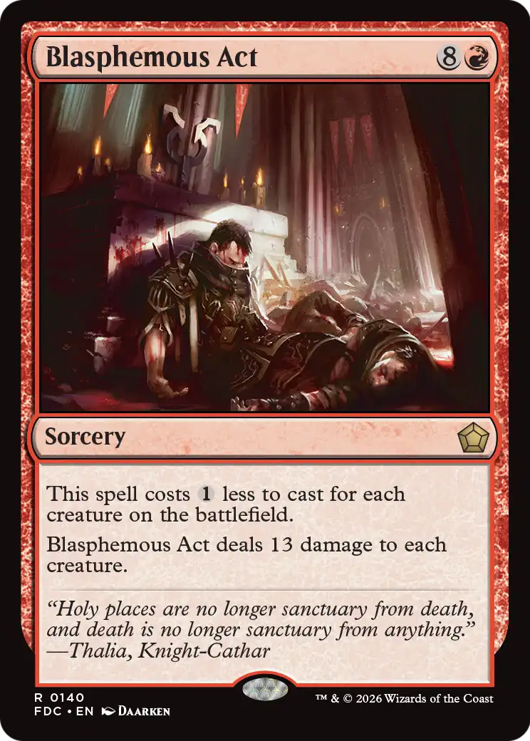 Blasphemous Act [Foundations Commander] | Card Citadel
