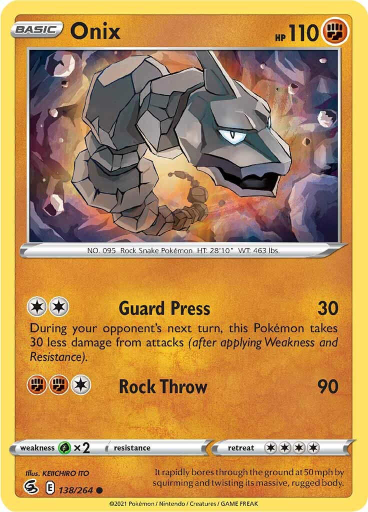 Onix (138/264) [Sword & Shield: Fusion Strike] | Card Citadel