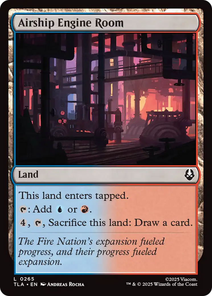 Airship Engine Room [Avatar: The Last Airbender] | Card Citadel