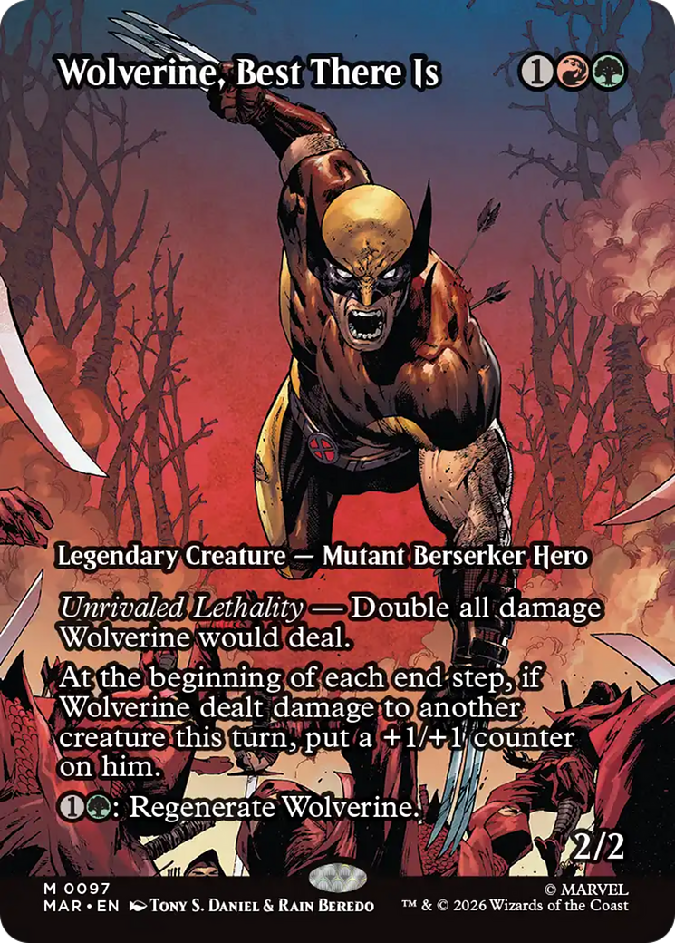 Wolverine, Best There Is (Borderless) [Marvel Universe: Eternal-Legal] | Card Citadel