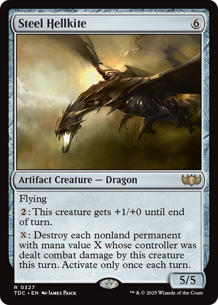 Steel Hellkite [Tarkir: Dragonstorm Commander] | Card Citadel