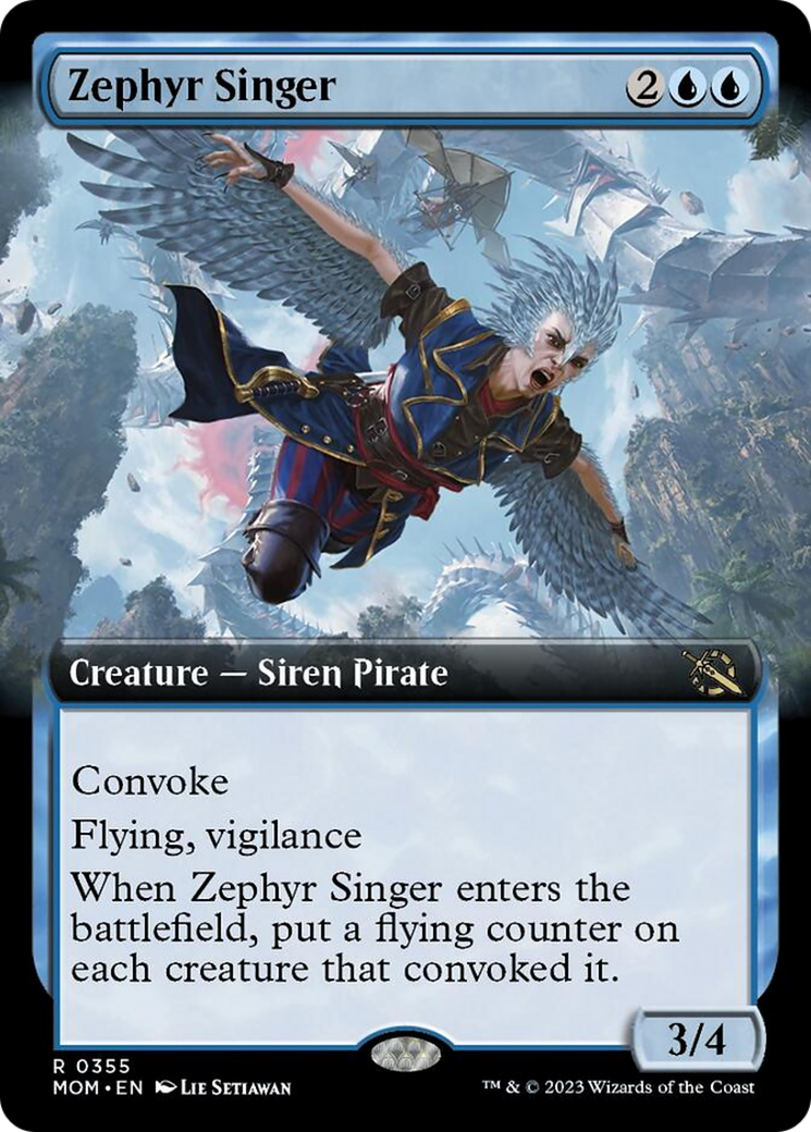 Zephyr Singer (Extended Art) [March of the Machine] | Card Citadel