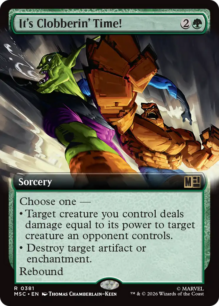 It's Clobberin' Time! (Extended Art) [Marvel Super Heroes Commander] | Card Citadel