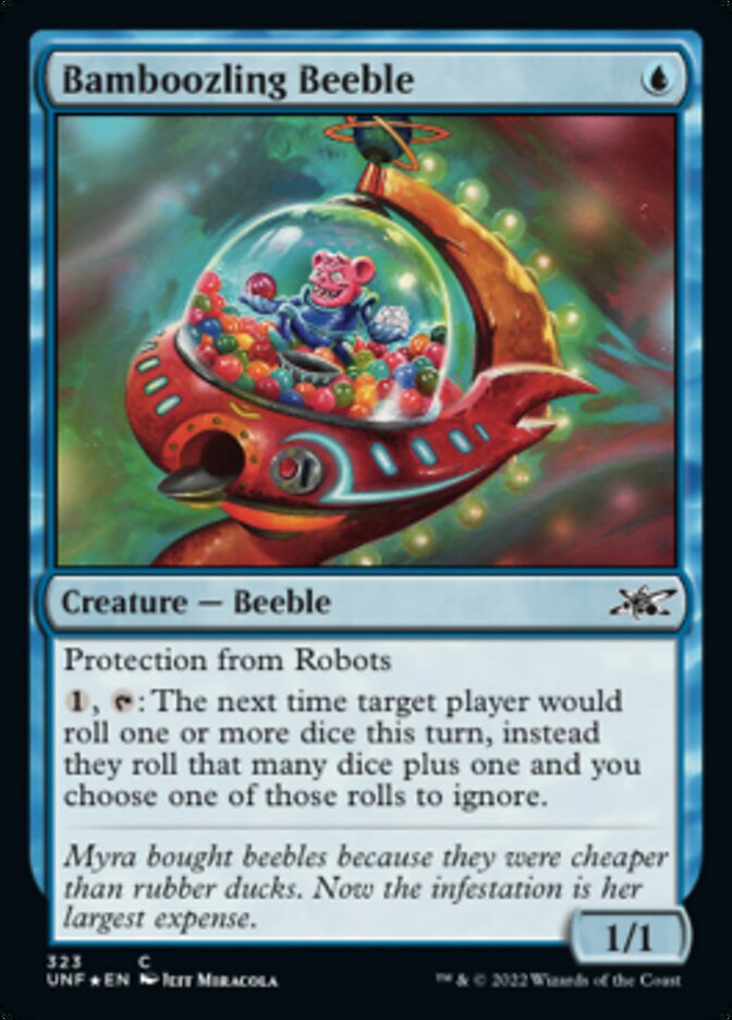 Bamboozling Beeble (Galaxy Foil) [Unfinity] | Card Citadel