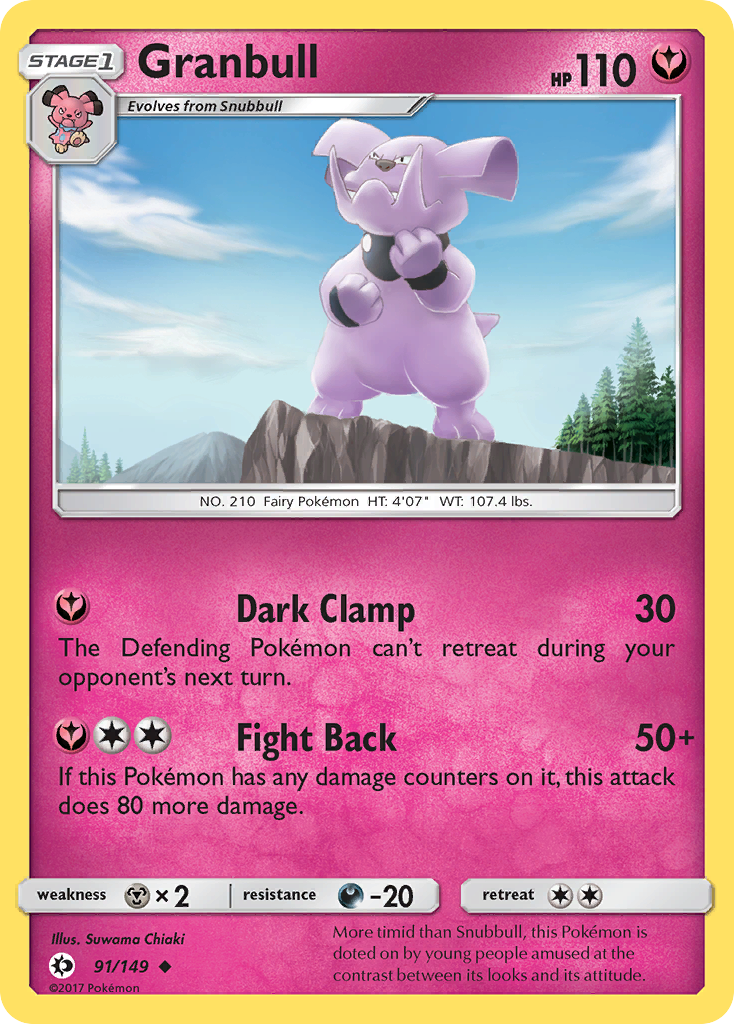 Granbull (91/149) [Sun & Moon: Base Set] | Card Citadel