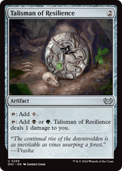 Talisman of Resilience [Duskmourn: House of Horror Commander] | Card Citadel